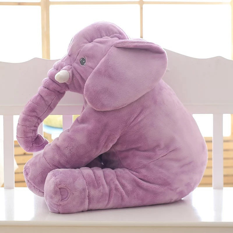 Mjuk elefant-gosedjur och sovkudde – trygg följeslagare för bebisar och barn