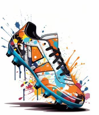 Graffiti fotbollskonst