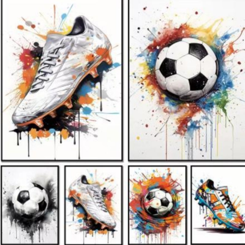 Graffiti fotbollskonst