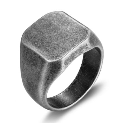 Nordic Sweden Minimalist Titanium Steel Fashion Triangle Diamond Ring