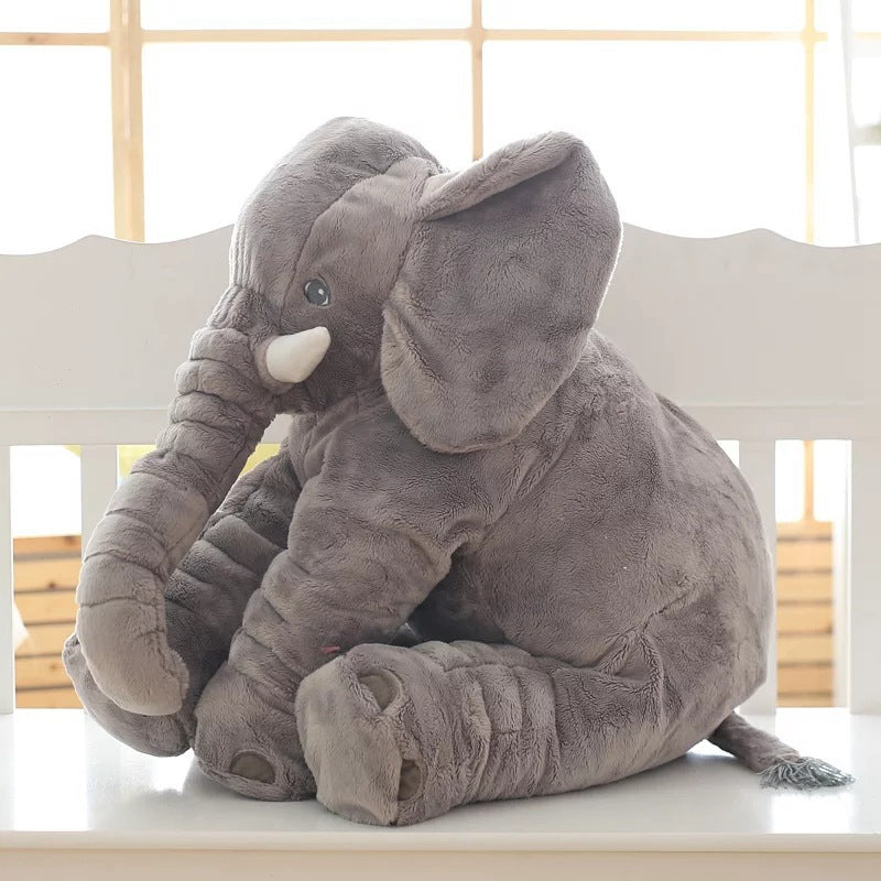 Mjuk elefant-gosedjur och sovkudde – trygg följeslagare för bebisar och barn