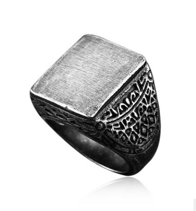 Nordic Sweden Minimalist Titanium Steel Fashion Triangle Diamond Ring