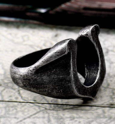 Nordic Sweden Minimalist Titanium Steel Fashion Triangle Diamond Ring