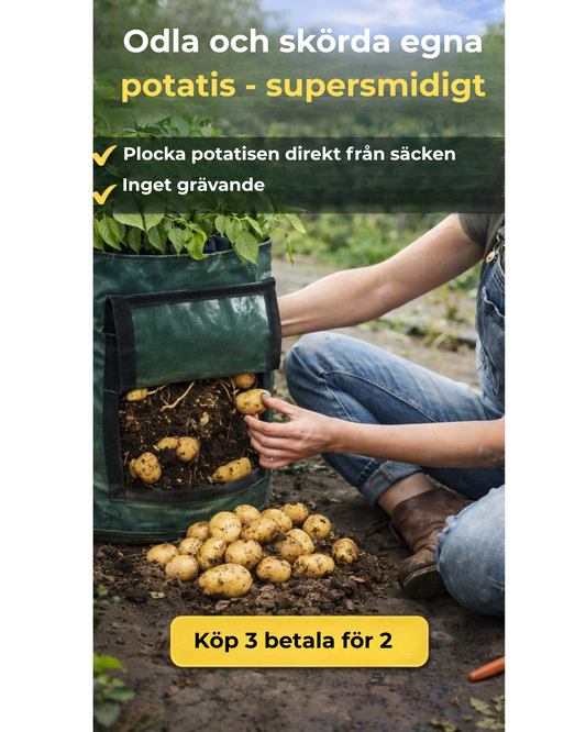 Odlingspåse i slitstark PE-duk