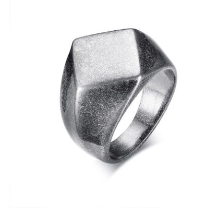 Nordic Sweden Minimalist Titanium Steel Fashion Triangle Diamond Ring