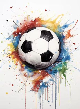 Graffiti fotbollskonst