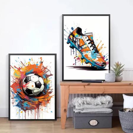 Graffiti fotbollskonst