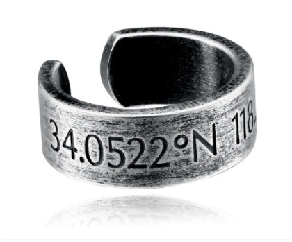 Nordic Sweden Minimalist Titanium Steel Fashion Triangle Diamond Ring